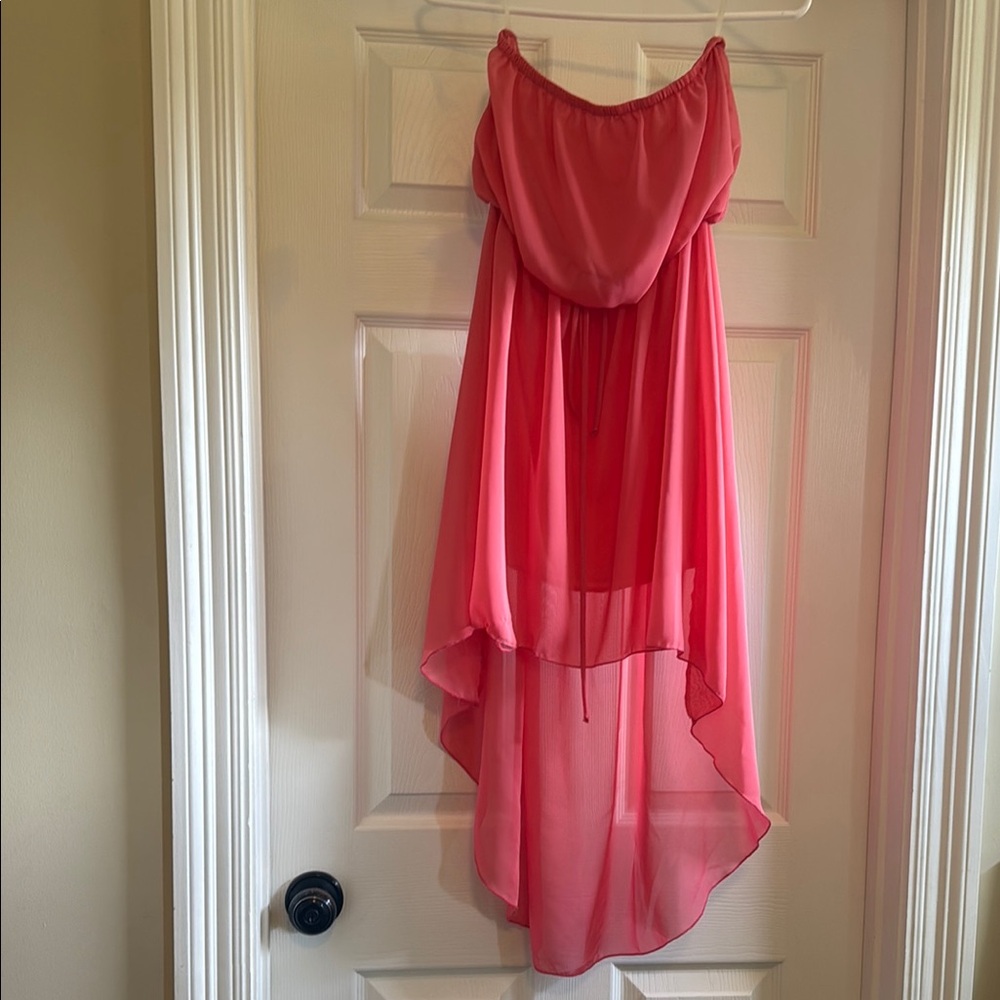 Poetry Strapless Pink Dress